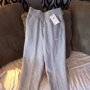 Nike Womens Sportswear Phoenix Fleece High Rise waist Joggers Grey standard fit